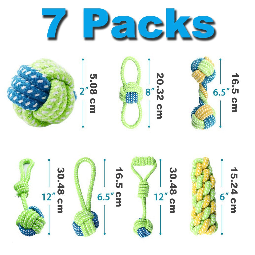 12Pcs Chew Rope Toys